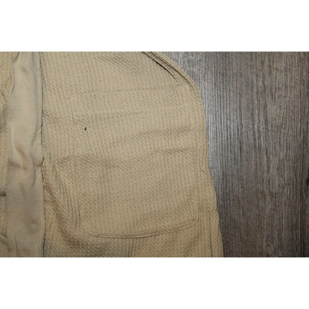 POLO RALPH LAUREN MEN'S THERMAL HOODED ROBE KHAKI TAN SZ‎ NWT